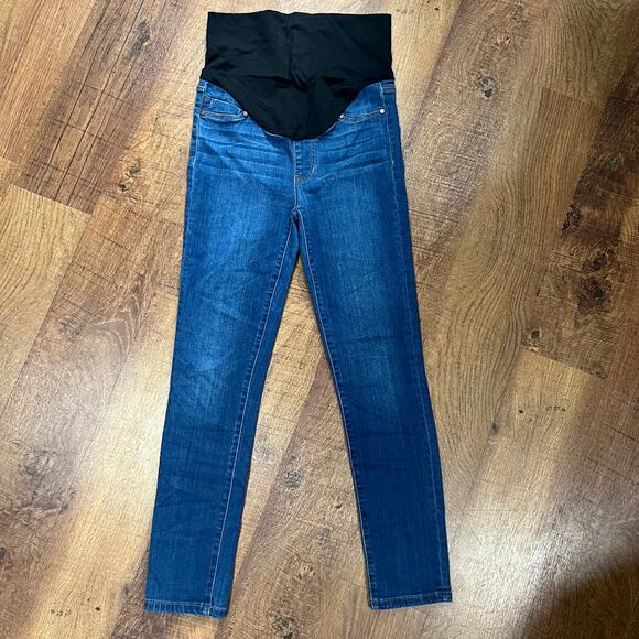 Liverpool Los Angeles Maternity Jeans - The Ankle Skinny, Size 4/27, Blue Denim - Picture 2 of 8